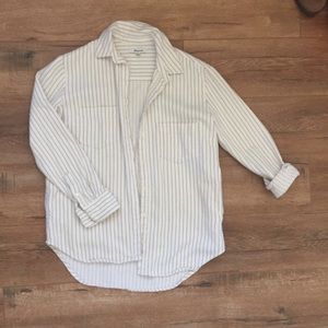 Madewell oversized striped flannel